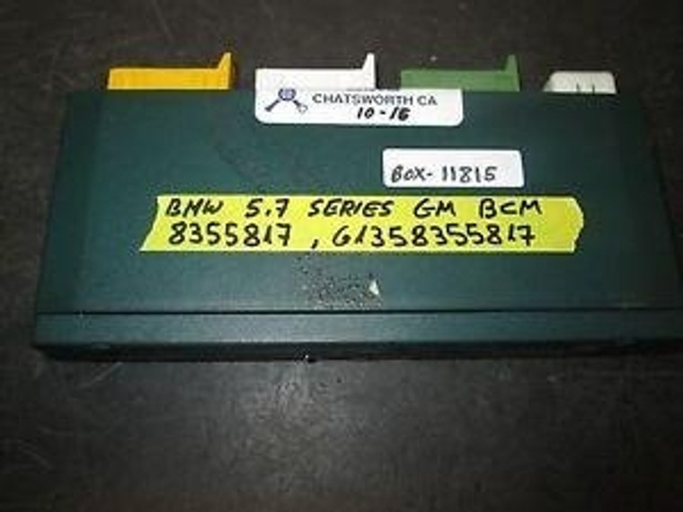 1) DH-13 BMW 61358355817 OEM 61.35-8 355 817-120 373 817120373 61358356552 Body Control Module (USED) Fits: 735il 1992 E32 & Other Listed Vehicles Euro All Parts