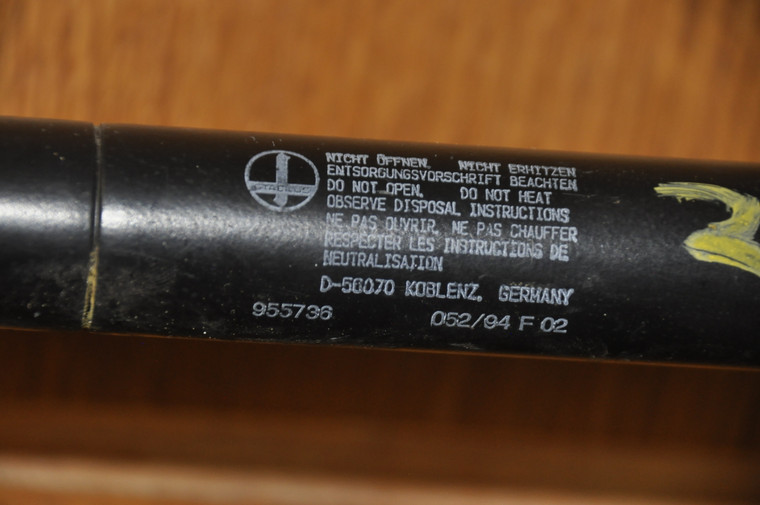 1) DH-27 BMW 51248120172 OEM Used PRESSURE GAS SHOCK REAR HATCH WINDOW STABILUS 955736 D-56070 51-24-8-120-172 51248120172 fits: E34 WAGON Euro All Parts