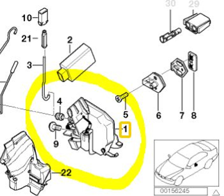 0) BMW OEM 51218235097 USED DOOR LOCK ACT. LEFT SIDE 530I E39 5 Series Euro All Parts 0) BMW OEM 51218235097 USED DOOR LOCK ACT. LEFT SIDE 530I E39 5 Series Euro All Parts