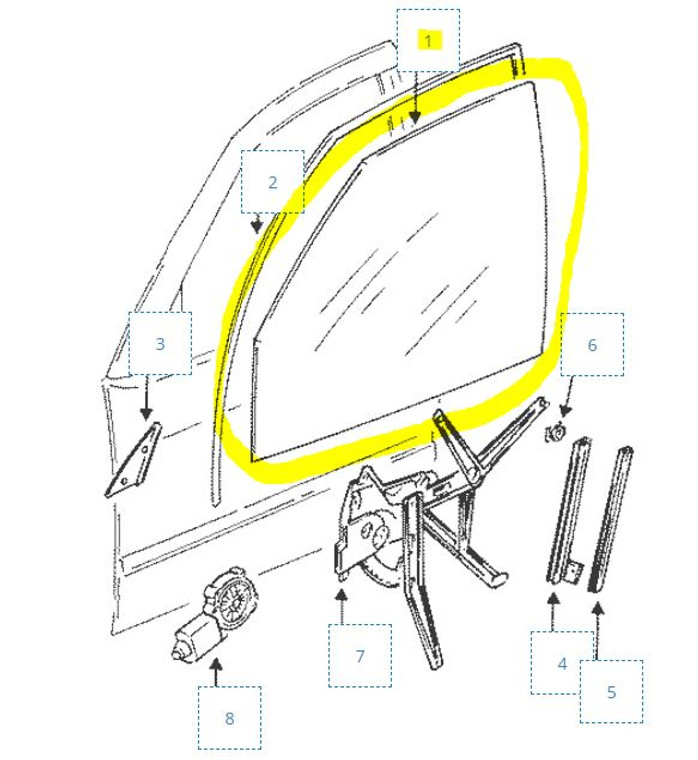 0) DD 118 BMW 51328169013 Used OEM Window Glass FRONT LEFT 51-32-8-169-013 51-32-1-960-889 51-32-8-122-285 H51361 From: E36 Fits: 316i 318i 318is 320i 323i 325i 328i m3 (1990-2000) & other listed vehicles Euro All Parts