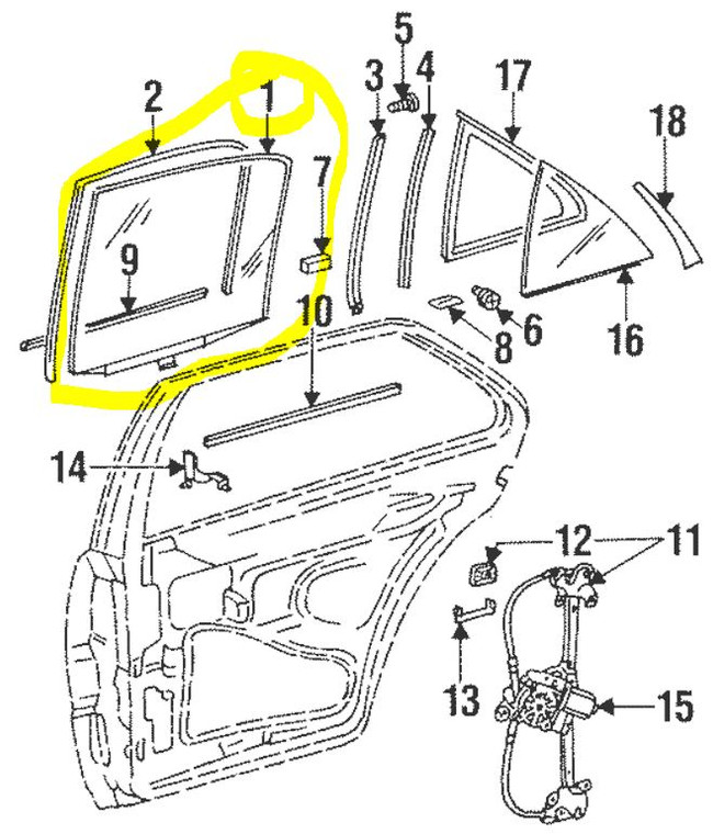 0) DD 187 Mercedes Benz 1407300818 Used OEM Window Glass RIGHT REAR 140-730-08-18 (140-730-08-18) 0.24 From: W140 1993 300SD Euro All Parts