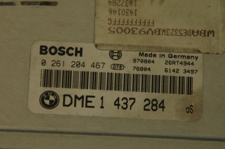 0) DH-20 BMW 1430315 (USED) 1437284 OEM 12147501734 ECU DME BOSCH 0261204467 M5.2.1 FLASH FROM: 1998 BMW 540i FITS: M62 V8 97-98 E39 E38 Euro All Parts