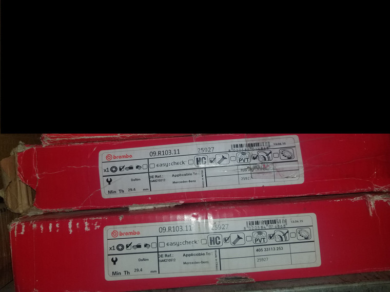 2) DD BREMBO 09.R103.11 25927 (NEW AFTERMARKET) MERCEDES BENZ 1644211412 164-421-14-12 GL ML R-CLASS 2006-2012 Euro All Parts