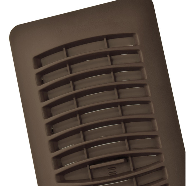Floor Register - Polystyrene Louvered 4" x 10" Brown