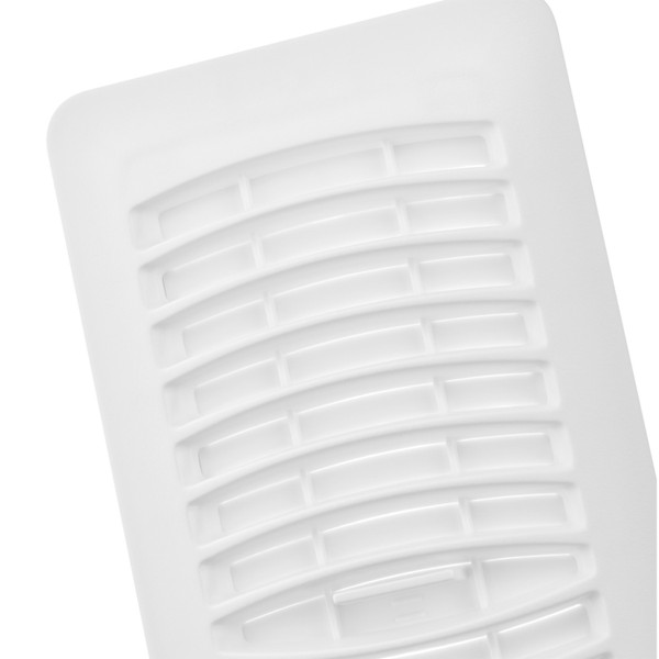 Floor Register - Polystyrene Louvered 4" x 10" White