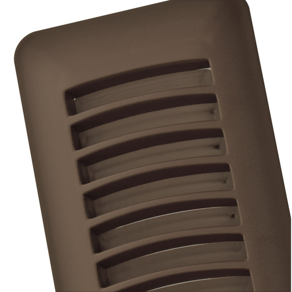 Floor Register - Polystyrene Louvered 3" x 10" Brown