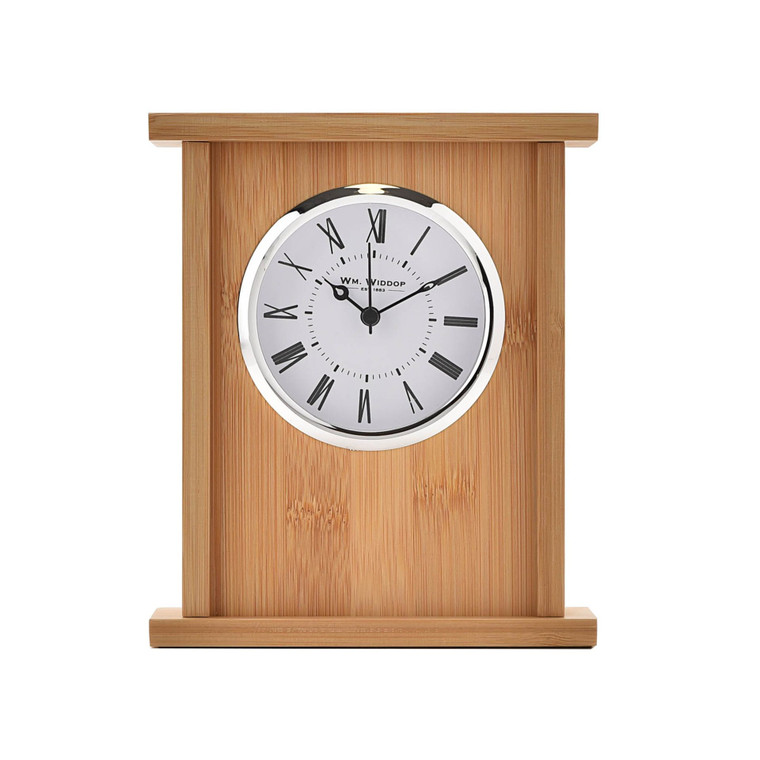 GW2913 Widdop Bamboo Wood Mantel Clock