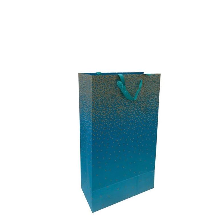 G29838 EUROWRAP TEAL OMBRE GIFT BAG
