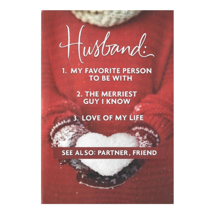 M0399XZH3091 HALLMARK HUSBAND  CHRISTMAS CARD