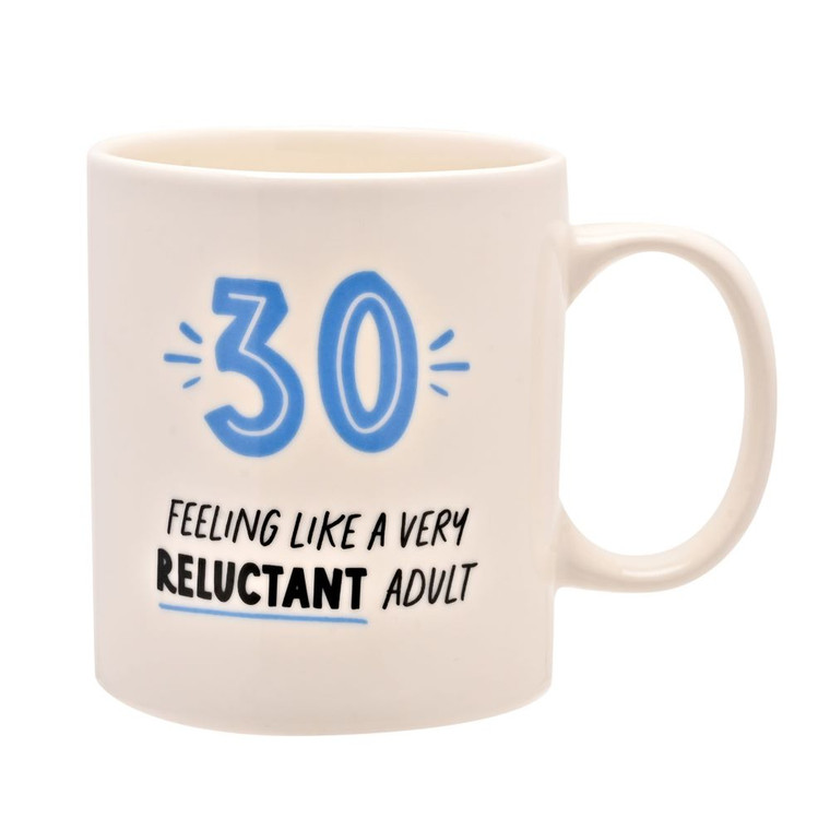 Hullabaloo Birthday Mug - 30 Blue