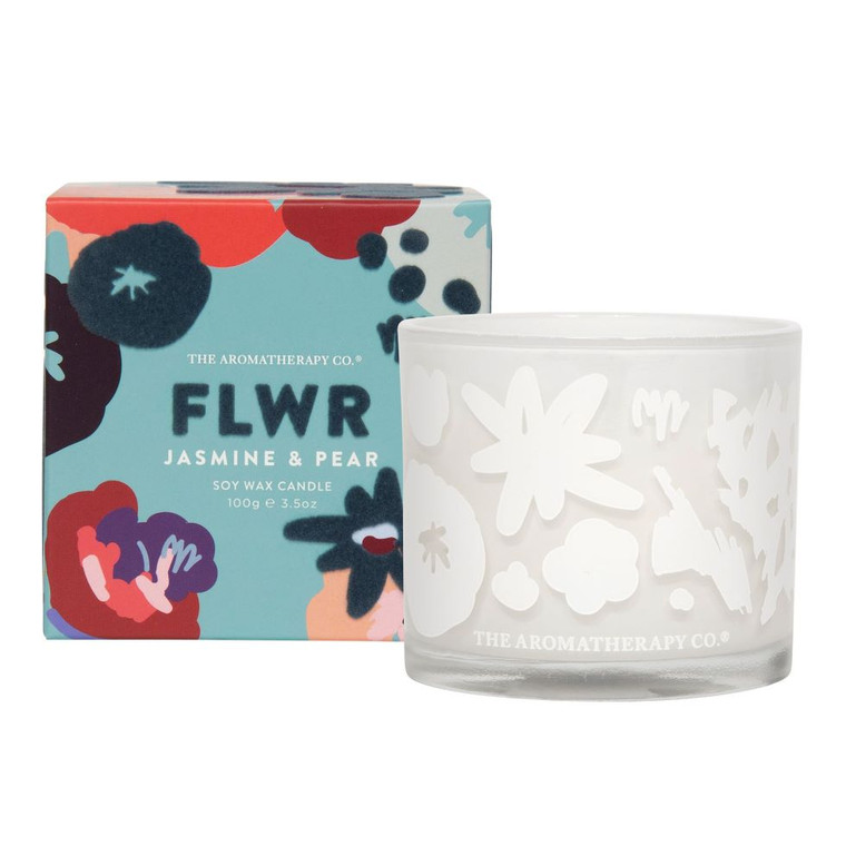 FIT01769 100G FLWR CANDLE JASMINE AND PEAR