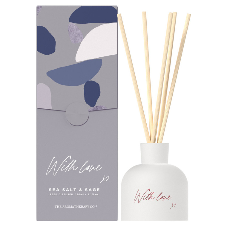FIT03340 With Love 150ml Reed Diffuser - Sea Salt and Sage
