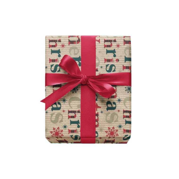 3151613 MERRY CHRISTMAS CRAFT WRAPPING PAPER