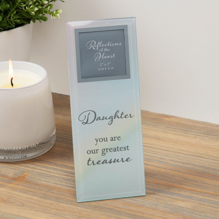 FRF127 REFLECTIONS OF THE HEART PHOTO FRAME DAUGHTER