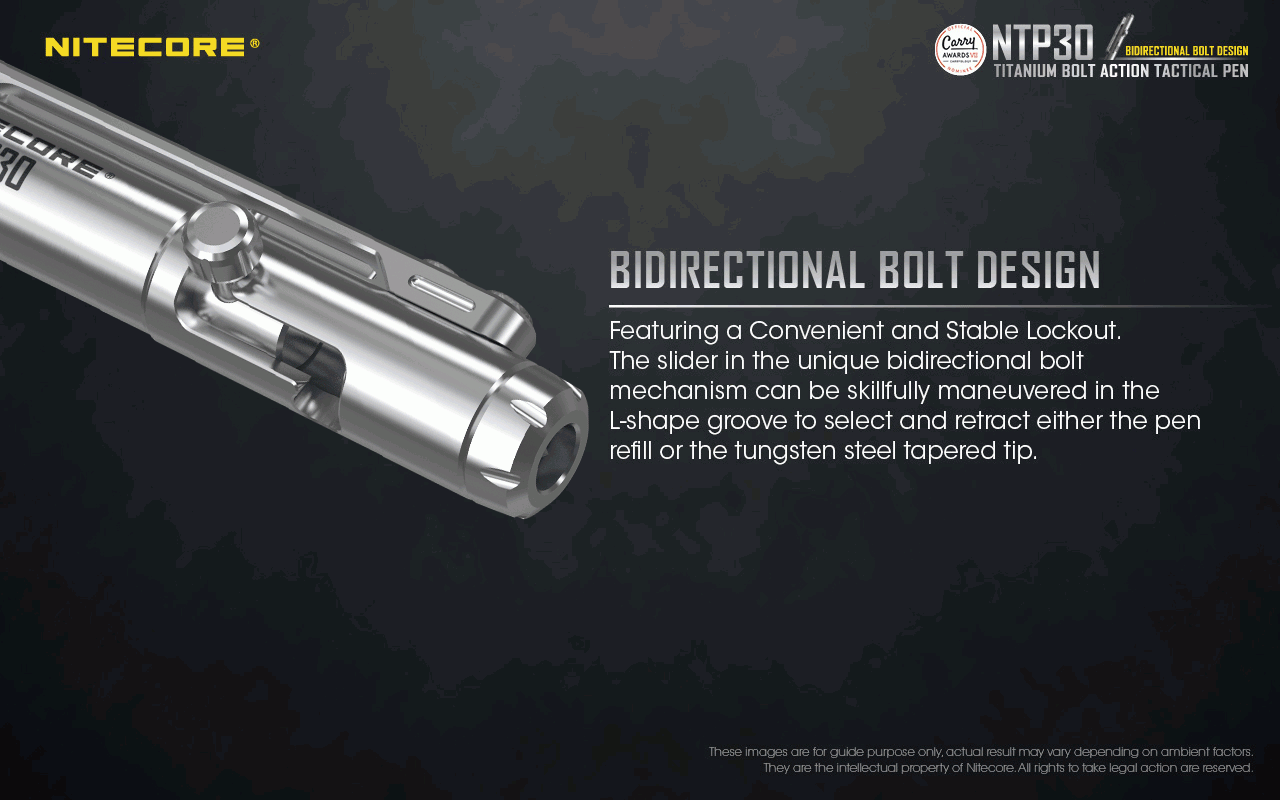 Nitecore NTP30 Titanium tactical pen LiteShop