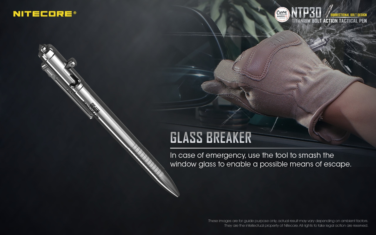 Nitecore NTP30 Titanium tactical pen LiteShop