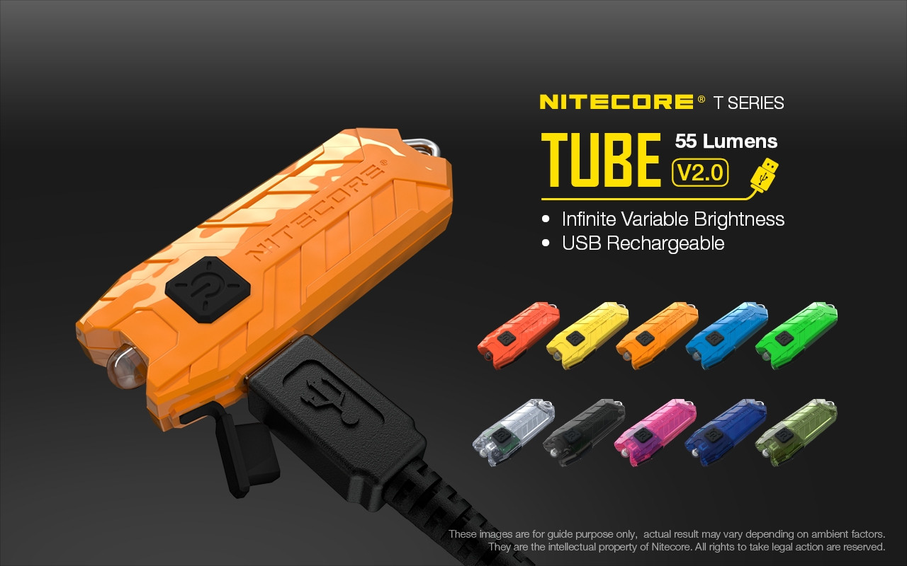 Nitecore Tube tiny 55 lumen USB rechargeable LED keyring1