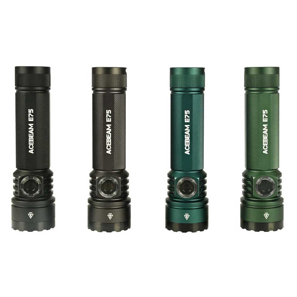 AceBeam E75 Compact 4500 Lumen USB-C Rechargeable LED Torch