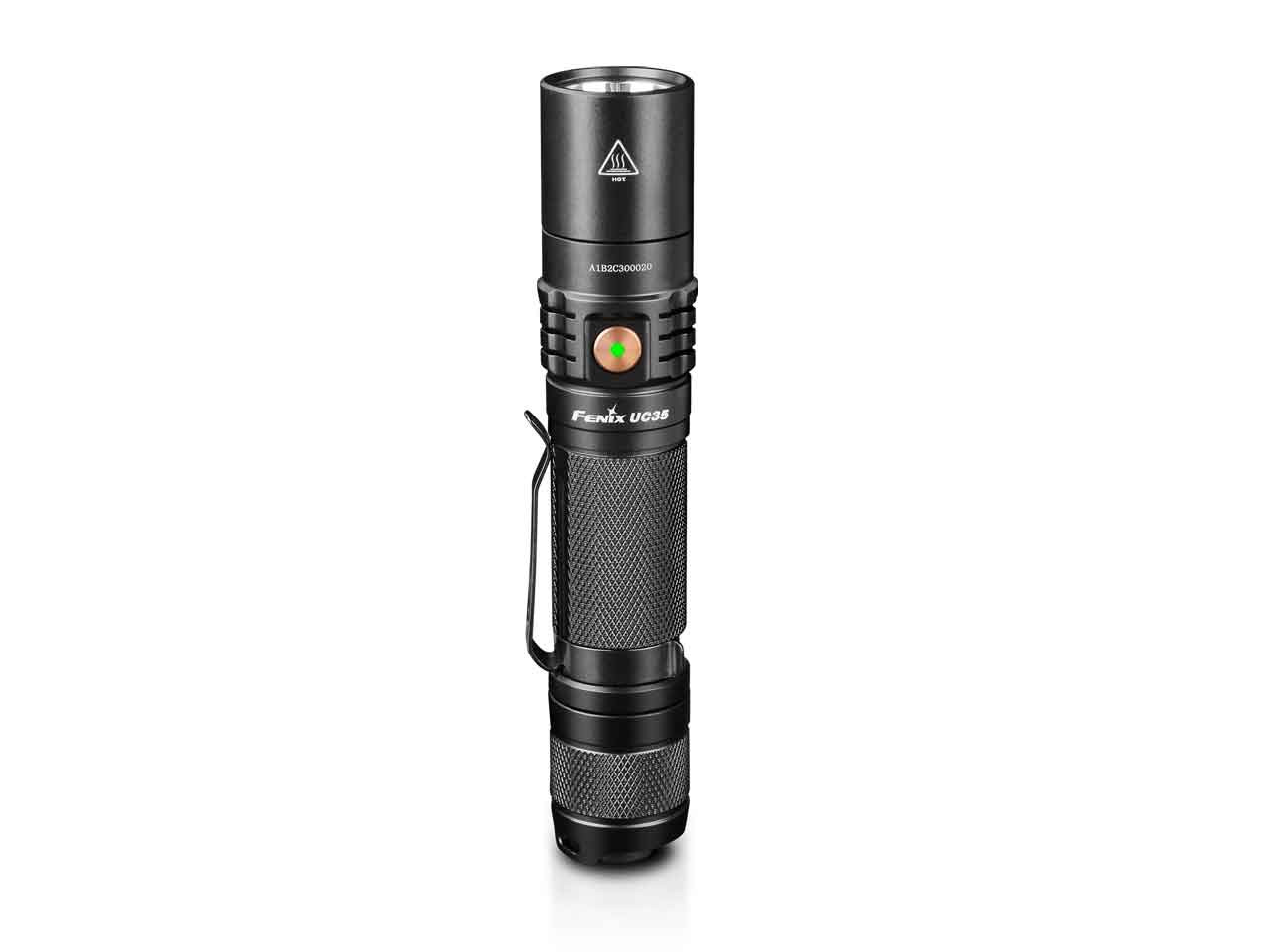 fenix 1000 uc35 lumen flashlight V2.0 USB RECHARGEABLE FLASHLIGHT-1000 LUMENS this light delivers a maximum 1000 lumens at a distance of 873 feet (266 meters) Fenix UC35 V2.0 1000 Lumen