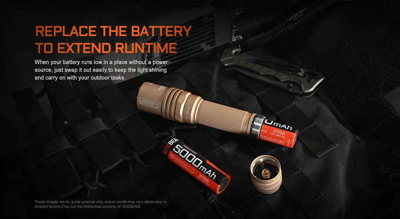 AceBeam W10 Pro 1425m Throw LEP Torch