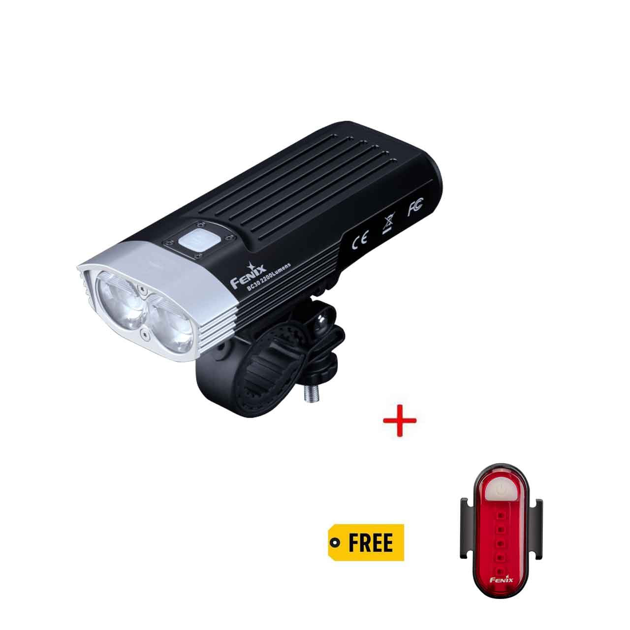 Fenix BC30 V2.0 Wireless remote switch 2200 lumen LED bike light +