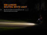 Fenix BC25R 600 lumens rechargeable LED bike light 