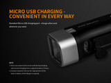 Fenix BC25R 600 lumens rechargeable LED bike light 