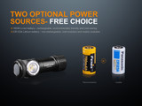 Fenix LD15R 500 lumen right-angled rechargeable LED torch