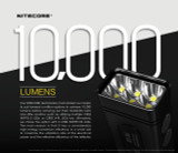 Nitecore TM10K 10000 lumen Tiny monster rechargeable LED torch Nitecore TM10K 10000 lumen Tiny monster rechargeable LED torch