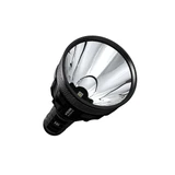 Close-up of the Nitecore TM39 ultra high performance 5200 lumen 1500m rechargeable searchlight reflector.
