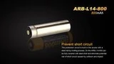 Fenix ARB-L14-800 - 14500 800mAh Rechargeable Li-ion Battery