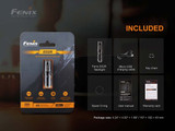 Fenix E02R mini 200 lumen rechargeable keychain light