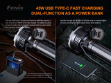 Fenix LR80R powerful 18000 lumen 1.1km rechargeable LED search light