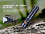 Fenix E05R compact 400 lumen rechargeable keychain light