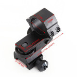 Low profile windage elevation 25.4mm torch scope mount