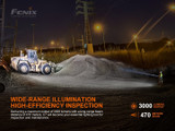 Fenix C7 compact 3000 lumen 470m rechargeable LED torch with magnetic base