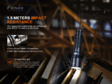 Fenix C7 compact 3000 lumen 470m rechargeable LED torch with magnetic base