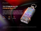 Fenix Apex 20 limited edition 760 lumen titanium rechargeable keychain light