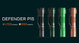 AceBeam P15 - EDC 1700 lumen 330m rechargeable LED torch