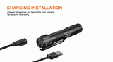 AceBeam P15 EDC 1700 lumen 330m rechargeable LED torch
