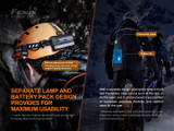Fenix HP30R V2.0 spot & flood 3000 lumen rechargeable headlamp
