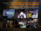 Fenix HP30R V2.0 spot & flood 3000 lumen rechargeable headlamp
