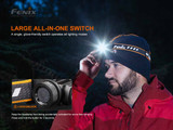 Fenix HM60R Versatile 1200 Lumen Triple Output Rechargeable LED Headlamp
