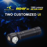 Skilhunt H04F RC compact 1000 lumen adjustable rechargeable LED headlamp
