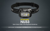Nitecore NU33 Triple output 700 lumen USB-C rechargeable lightweight headlamp