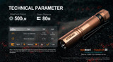 AceBeam Pokelit AA Copper high CRI 500 lumen EDC torch