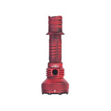 Acebeam L35 2.0 - 650m 5000 Lumen Long-Range Tactical LED Torch in a vibrant red color, standing upright.