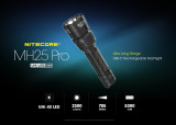 Nitecore MH25 Pro Compact 3300 lumen USB-C rechargeable torch