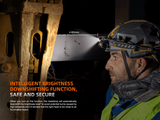 Fenix HM75R SE Spot and flood output 1600 lumen rechargeable headlamp
