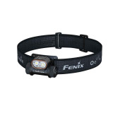 Black Fenix HM55R 1200 Lumen Lightweight Multi-LED Rechargeable Headlight with its adjustable black headband.